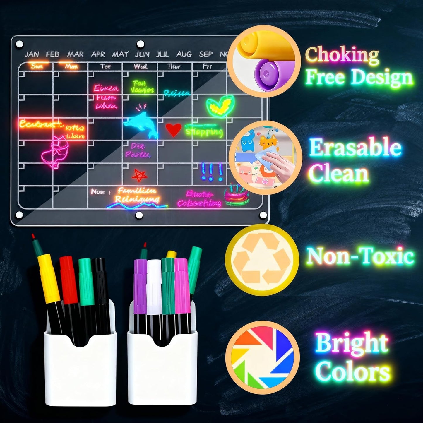 7-Color Markers for MagicBoard